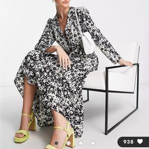 ASOS printed midi dress size 10